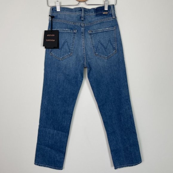MOTHER Superior The Tomcat High Rise Straight Leg Jeans Running With Scissors - Picture 5 of 15